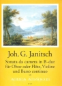 Sonata da camera B-Dur fr Oboe (Flte), Violine und Bc Partitur und Stimmen