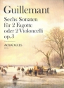 6 Sonaten op.3 fr 2 Fagotte (Violoncelli) 2 Spielpartituren