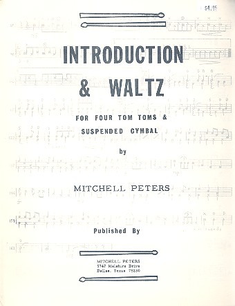 Introduction and Waltz for 4 tom toms and suspended cymbal (1 player)