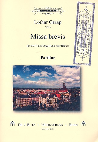 Missa brevis fr gem Chor und Orgel (Blser ad lib) Partitur