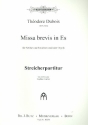 Missa brevis Es-Dur fr gem Chor (SABar) und Streicher (Orgel ad lib) Streicher-Partitur