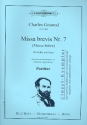 Missa brevis no.7 in C fr gem Chor (SABar) und Orgel Partitur