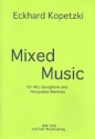Mixed Music fr Altsaxophon und Marimba/Percussion (1Spieler)