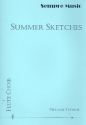 Summer Sketches for flute ensemble score and parts