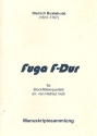 Fuga F-Dur fr 4 Blockflten (SATB) Spielpartitur