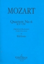 Quartett Nr.6 KV159 fr 4 Klarinetten (BBB Ba) Partitur und Stimmen