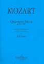 Quartett Nr.6 KV159 fr 4 Klarinetten (BBB Ba) Partitur und Stimmen