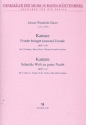 2 Kantaten fr Gesang, 2 Violinen, Violoncello und Bc Partitur und Stimmen