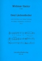3 Liebeslieder fr Gesang (mittel) und Klavier Partitur