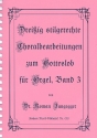 30 stilgerechte Choralbearbeitungen zum Gotteslob Band 3  fr Orgel
