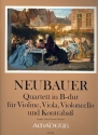 Quartett B-Durop.3,2 fr Violine, Viola, Violoncello und Kontrabass Partitur und Stimmen