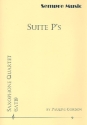 Suite P's for 4 saxophones (SATBar) score and parts