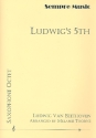 Ludwig's 5th for 8 saxophones (SSAATTBarBar) score and parts