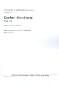 Danket dem Herrn fr gem Chor a cappella Partitur