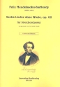 6 Lieder ohne Worte op.62 fr Streichorchester Partitur und Stimmen