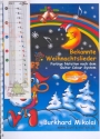 Bekannte Weihnachtslieder mit farbigen Noten f�r Gitarre