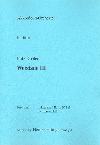 Werziade Nr.3 fr Akkordeonorchester Partitur