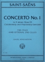 Concerto in a Minor no.1 op.33 for cello and orchestra cello part with commentary and preparatory exercises (cello 2 ad lib)