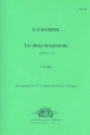 Un' alma innamorata HWV173 for soprano, violin and Bc score and parts (Bc realized)