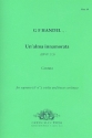 Un' alma innamorata HWV173 for soprano, violin and Bc score and parts (Bc realized)