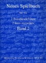 Neues Spielbuch Band 2 fr 2 Bassblockflten Spielpartitur