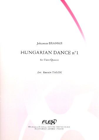 Ungarischer Tanz Nr.1 for 4 flutes score and parts