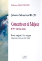 Concerto in r majeur BWV1054 et 1042 pour orgue