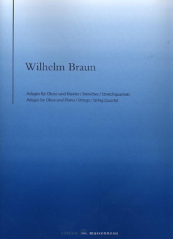 Adagio E-Dur fr Oboe und Streichquartett (Oboe und Klavier) Partitur und Stimmen