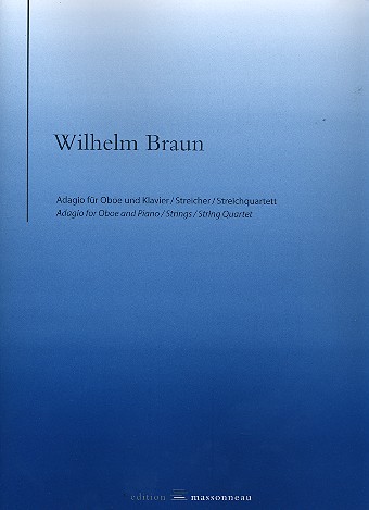 Adagio E-Dur fr Oboe und Streichquartett (Oboe und Klavier) Partitur und Stimmen