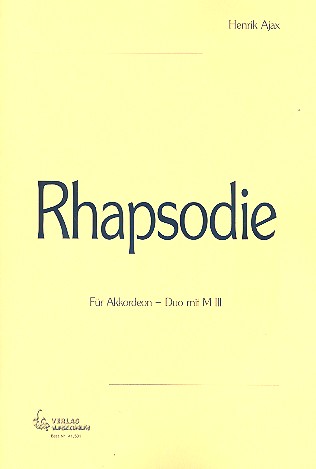 Rhapsodie für 2 Akkordeons (M III) Spielpartitur