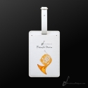 Kofferanh�nger Kunstleder French Horn  Luggage Tag and Card Holder