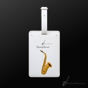 Kofferanh�nger Kunstleder Saxophon  Luggage Tag and Card Holder