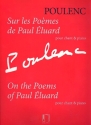 Sur les pomes de Paul Eluard pour voix et piano
