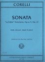 Sonata La Follia Variatons op.5,12 for cello and piano