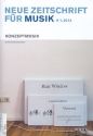 Neue Zeitschrift fr Musik 1/2014 Konzeptmusik