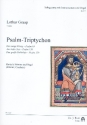 Psalm-Triptychon fr Gesang (tief) und Orgel (Klavier/Cembalo) Partitur