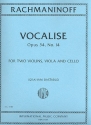 Vocalise op.34,14 for 2 violins, viola and cello score and parts
