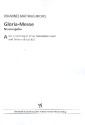 Gloria-Messe Ausgabe A fr einstimmigen Chor und Tasteninstrument (Gemeinde ad lib) Partitur