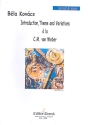 Introduction, Theme and Variations  la C.M. von Weber for clarinet and piano