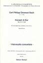 Konzert A-Dur Wq172 fr Violoncello solo, 2 Violinen, Viola und Bc Stimmensatz (solo-3-2-1-2)