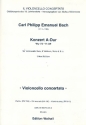 Konzert A-Dur Wq172 fr Violoncello solo, 2 Violinen, Viola und Bc Stimmensatz (solo-3-2-1-2)