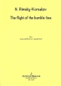 The Flight of the Bumble-Bee for 4 saxophones (SATB) score and parts