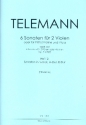 6 Sonaten op.2 Band 2 (Nr.4-6) fr 2 Violen 2 Spielpartituren