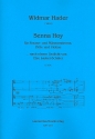 Senna Hoy fr Frauen- und Mnnerstimme, Flte und Violine 2 Partituren und Instrumentalstimmen