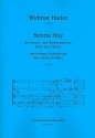 Senna Hoy fr Frauen- und Mnnerstimme, Flte und Violine 2 Partituren und Instrumentalstimmen