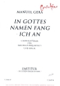 In Gottes Namen fang ich an fr 2 Trompeten, 2 Posaunen und Orgel Partitur und 2 Blserpartituren