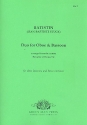 Duo for oboe, bassoon and Bc score and parts (realised Bc)