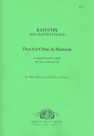 Duo for oboe, bassoon and Bc score and parts (realised Bc)