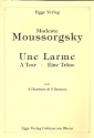 Une Larme fr 2 Oboen und 2 Fagotte Partitur und Stimmen