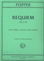 Requiem op.66 for 3 Cellos and Orchestra for 3 cellos and piano, score and parts